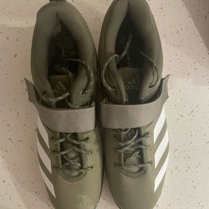 adidas gazelle silver green womens Vintage 90s Olympic Weight Lifting Adidas Trainers – Yatva